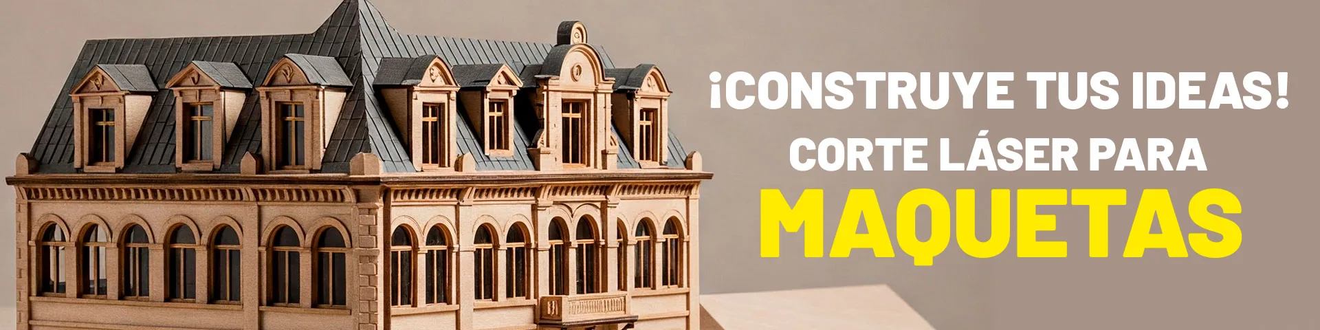 Corte láser para maquetas